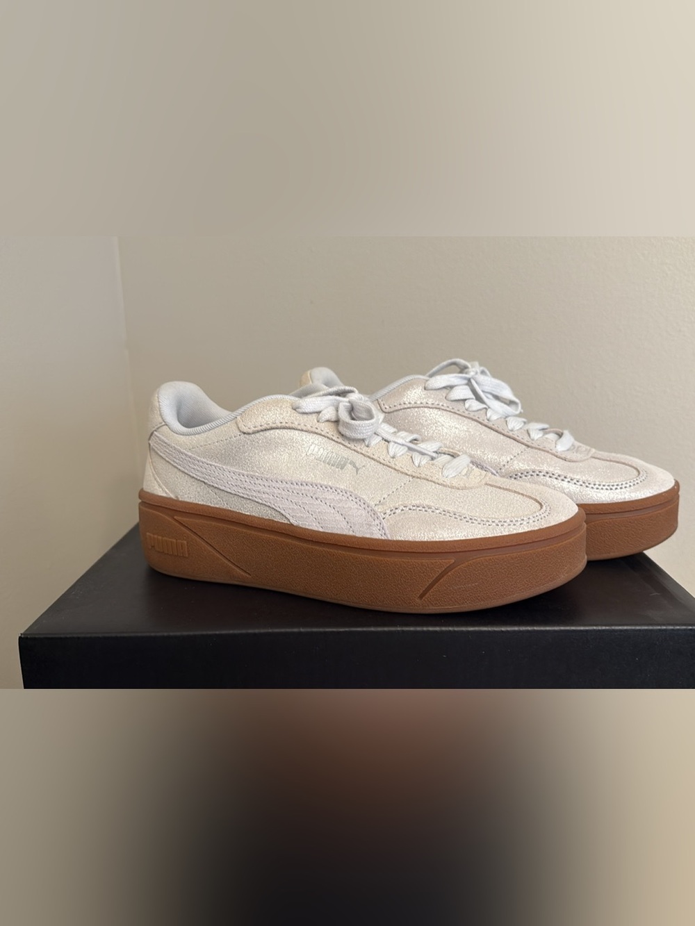 Puma Metallic Platform Sneakers